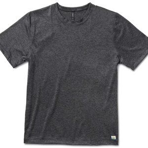 Vuori Strato Tech Tee, Charcoal Heather, Medium